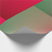 赤と緑のグラデーション ラッピングペーパー (角)