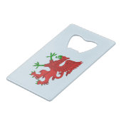 赤と緑のグリフィン クレジットカード栓抜き (裏面アングル)