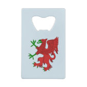 赤と緑のグリフィン クレジットカード栓抜き (裏面)