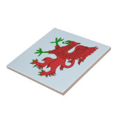 赤と緑のグリフィン タイル (側面)