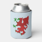 赤と緑のグリフィン 缶クーラー (缶正面)