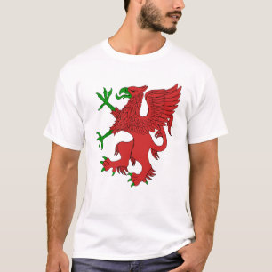 赤と緑のグリフィン Tシャツ