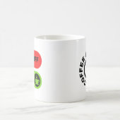 赤と緑のコおもしろいーヒーと開始マグカップ コーヒーマグカップ (中央)