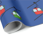 赤と緑のゴンドラの巻き紙 ラッピングペーパー (ロールコーナー)