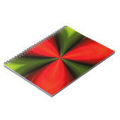 赤と緑のシェイプ抽象芸術アートノートブック ノートブック (左側)