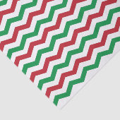 赤と緑のシェブロンパターンティッシュペーパー 薄葉紙 (詳細)