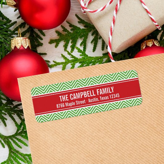 赤と緑のシボモダンロン ラベル