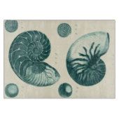 赤と緑のシーシェルアート カッティングボード (正面)