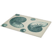 赤と緑のシーシェルアート カッティングボード (角)