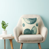 赤と緑のシーシェルアート クッション (椅子)