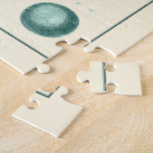 赤と緑のシーシェルアート ジグソーパズル (側面)