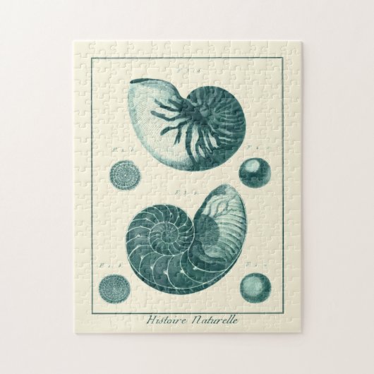 赤と緑のシーシェルアート ジグソーパズル (縦)