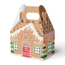 赤と緑のジンジャーブレッドハウスお願いボックス