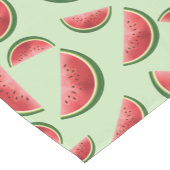 赤と緑のスイカの果実の夏のパターン ショートテーブルランナー (コーナー)