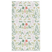 赤と緑のスカンジナビア様式抱き枕 スモールペーパーバッグ (裏面)