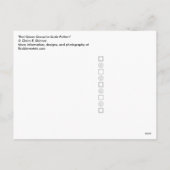 赤と緑のスケールパターンのクリスマスポストカード シーズンポストカード (裏面)