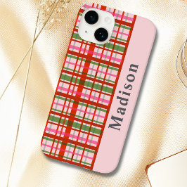 赤と緑のスコティッシュクリスマスタータンチェック Case-Mate iPhone 14ケース