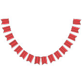 赤と緑のストライプの背景 バンティングフラッグ (全)