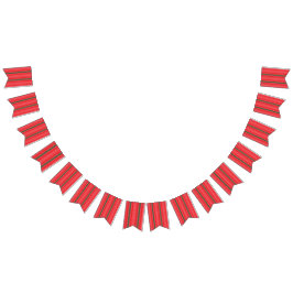 赤と緑のストライプの背景 バンティングフラッグ