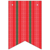 赤と緑のストライプの背景 バンティングフラッグ (第2の旗)