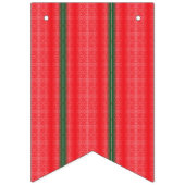 赤と緑のストライプの背景 バンティングフラッグ (第3の旗)