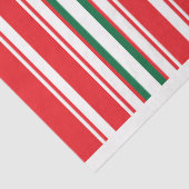 赤と緑のストライプティッシュペーパー 薄葉紙 (詳細)