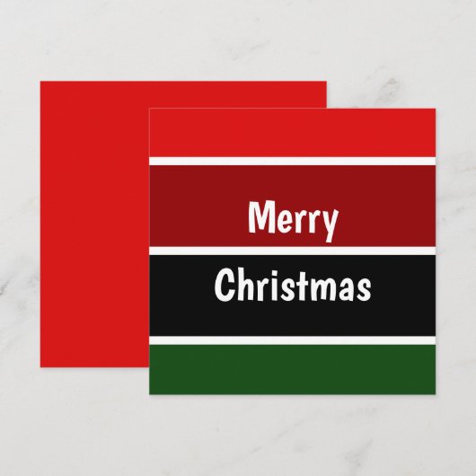 赤と緑のストライプ (正面/裏面)