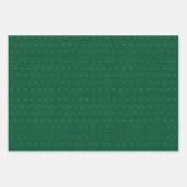 赤と緑のセーター編み模様 ラッピングペーパーシート (正面3)