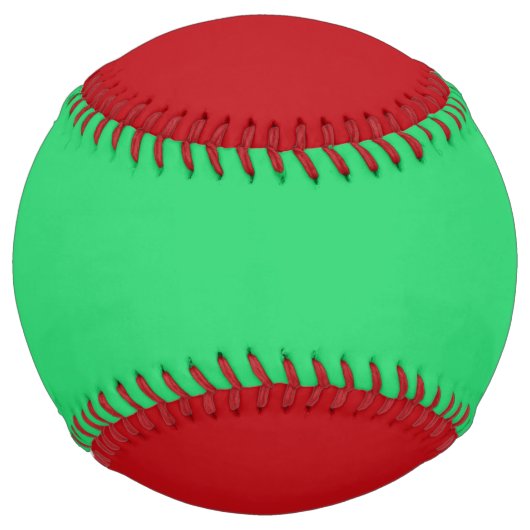 赤と緑のソフトボールを獲得する ソフトボール (裏面)
