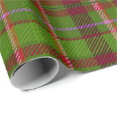 赤と緑のタルテン ラッピングペーパー (ロールコーナー)