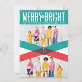 赤と緑のダブルアロー　楽しくて明るい写真 シーズンカード (正面)