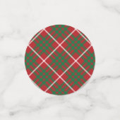 赤と緑のチェック コンフェッティ (スモール正面)