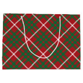 赤と緑のチェック ラージペーパーバッグ (裏面)