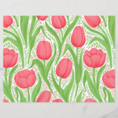 赤と緑のチューリップ (裏面)