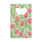 赤と緑のチューリップ クレジットカード栓抜き (裏面)