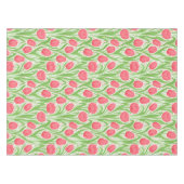 赤と緑のチューリップ テーブルクロス (正面(横))