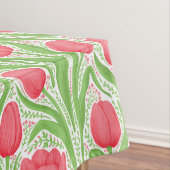 赤と緑のチューリップ テーブルクロス (インサイチュ)