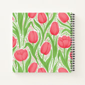 赤と緑のチューリップ ノートブック (裏面)