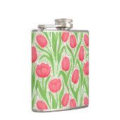 赤と緑のチューリップ フラスク (右)