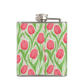 赤と緑のチューリップ フラスク (裏面)