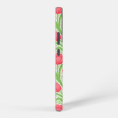 赤と緑のチューリップ SAMSUNG GALAXYケース (右側面)