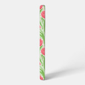 赤と緑のチューリップ SAMSUNG GALAXYケース (左側面)