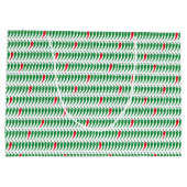 赤と緑のチリペッパーのパターン ラージペーパーバッグ (裏面)