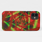 赤と緑のニューラルネットワークスパイラル Case-Mate iPhoneケース (裏面(横))