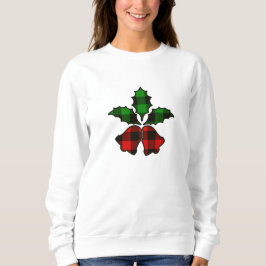 赤と緑のバッファローの格子状のクリスマスプレッドススウェット スウェットシャツ