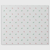 赤と緑のヒール ラッピングペーパー (フラット)