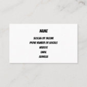 赤と緑のビーズコレクションカスタム 名刺 (裏面)