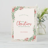 赤と緑のフェスティバルフローラ 招待状 (スタンド正面)