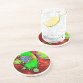 赤と緑のフラクタルコースター コースター (側面)