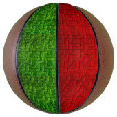 赤と緑のブロックバスケットボール バスケットボール (縦)